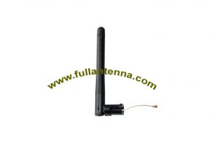 P / N: FA2400.0201, antenne en caoutchouc WiFi / 2.4G, avec câble 5-20cm gain ipex 3dbi