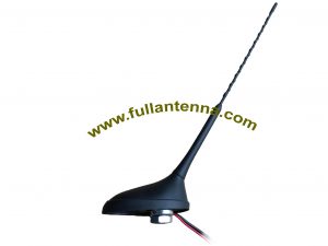N / P: FAAMFM.04, Antena AM / FM, Antena de montaje por tornillo AM / FM para cable de coche de 20 cm a 5 m de longitud