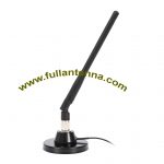 N / P: FA2400.0605, Antena externa WiFi / 2.4G, montaje magnético, ganancia 5dbi RP SMA macho