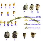 Conectores FA.RF3, todo tipo de conectores MCX, MMCX, BNC, TNC, N, IPEX, SMB, SMC o personalizados