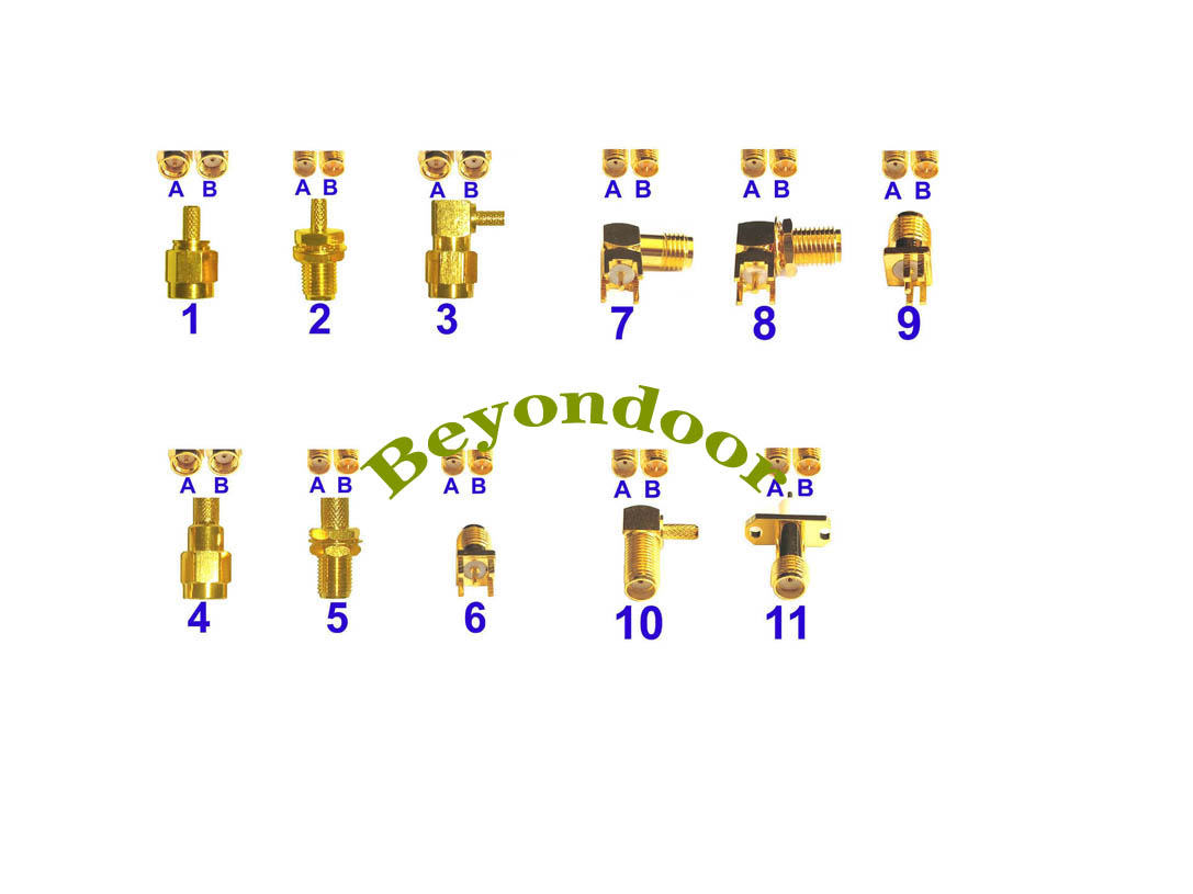 BY-SMA Connectors1,all kinds of SMA connectors,male or female,stright or right angle,customized BY-SMA Connectors1,all kinds of SMA connectors,male or female,stright or right angle,customized